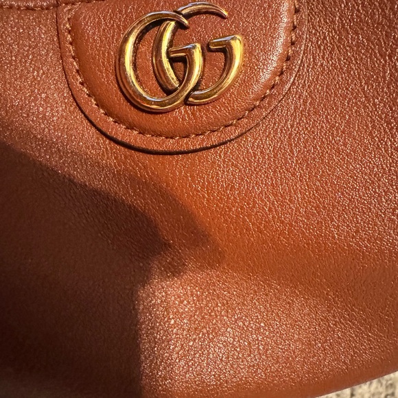 Gucci Tan Leather Shoulder Bag with Bamboo Handle - Picture 9 of 11